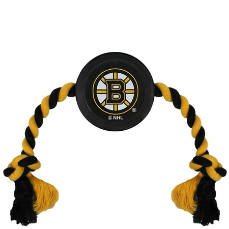 UPC: 0849790076402 | Pets First NHL Boston Bruins Hockey Puck Toy – Heavy-Duty Durable Rubber Dog Toy