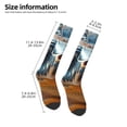 thumbnail image 2 of Fotbe Realistic Cute Sea Turtle Calcetas Divertidas Estampadas para Hombre y Mujer, Calcetas de Algodón hasta la Rodilla para Caminar, Correr, Enfermería y Embarazo, 2 of 6