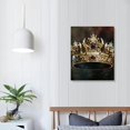 thumbnail image 4 of Nawypu  Black and Gold Crown Wall Art - African American Queen Coronation Framed Inspirational Canvas Art Pictures For Bedroom Living Room Wall Decor, 4 of 5