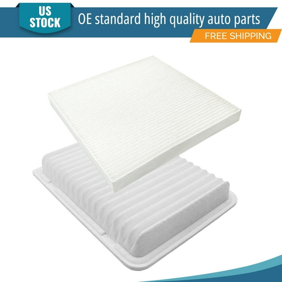 YXPCARS 2PCS Engine Air Filter & Cabin Air Filter for Toyota Tacoma 2005-2022 L4 2.7L, New Air Filter Kit Replacement (CA10163 CF10374)