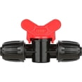 thumbnail image 1 of GHSDFBB 10pcs Drip Irrigation Tubing Fittings, In-Line Barbed Switch Valve For 1/2 Inch Drip Tubing(1/2" IDx0.65" OD), Shut-Off/On Water Flow, 1 of 7