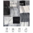 thumbnail image 7 of Abstract Oil Painting Bed Skirt California King Size 18" Drop Black White Grey Watercolor Modern Art Ruffled Wrap Around Bed Skirts Adjustable Elastic Bedskirt Dust Ruffle for California King Beds, 7 of 7