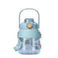 thumbnail image 1 of 1000ml Double Mouth Plastic Water Bottle Portable Outdoor Pot Belly Cup Straw Cup, 1 of 5