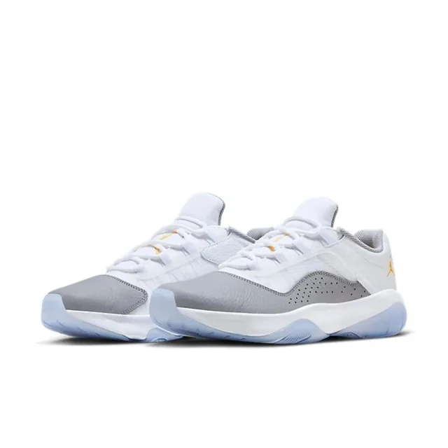 N I-K-E Men's A i r-Jor-dan 11 CMFT Low Cement Grey Topaz Gold Size 10.5 Missing Lid
