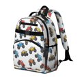 thumbnail image 2 of Monster Cartoon Truck White Pattern Cute School Backpack Bag for School with Padded Back and Adjustable Shoulder Straps 15.25"x11.5"x5.25", 2 of 5
