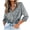 Gray, variant on Womens Long Sleeve Tops Women's Blouse Satin Silk Shirts Shirts Casual Loose Long Sleeve office Work Tunic Tops Blue XL
