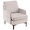 Beige, variant on paproos Modern Accent Chair with Wood Legs, Velvet Upholstered Armchair, Club Leisure Modern Chair for Living Room Bedroom, Light Gray