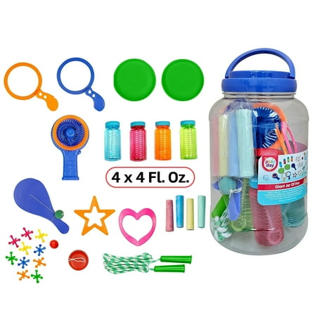 Play Day Jar of Fun, Total 30 Piece, Kids Games, Physical Activities, for Child Ages 3 