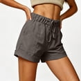 thumbnail image 2 of Women's Utility Short Pants, Fashion High Waisted Stretchy Cargo Shorts for Summer, Casual Chic Workwear Shorts for Vacation and Daily Wear, 2 of 8