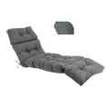 thumbnail image 1 of Outdoor Chaise Lounge Cushion Sunproof Waterproof Inlife Garden and Patio Rocking Chair Cushion, Deep Gray, 1 of 7