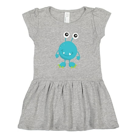 

Inktastic Cute Monster Funny Monster Blue Monster Silly Gift Toddler Girl Dress
