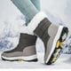 thumbnail image 4 of Zapatos para mujer, de invierno, para exteriores, nieve, aislamiento grueso, de algodón, para turismo rural, esquí, zapatillas para correr, botas vaqueras., 4 of 7