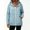 Blue, variant on DPTALR Women's Striped Lined Hooded Water Resistant Windbreaker Jacket,Black,Women's Plus Size L