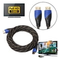 thumbnail image 3 of Cable Adaptador Hdmi Cable de datos Nuevo cable trenzado compatible con HDMI V1.4 AV HD 3D para PS3 Xbox HDTV Meters 1080P Likrtyny Para estrenar, 3 of 7