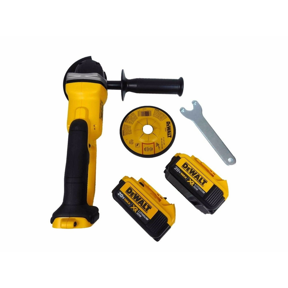 Dewalt Grinder DCG412 20V Cordless CutOff Tool DCB204x2 4.0Ah Battery