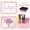 Pink, variant on Threns 15 Pcs Locker Accessories Kit, Magnetic Locker Organizer, Pink Locker Decorations for Girls, Magnetic Mirror, Dry Erase Whiteboard, Marker Holder, Dry Erase Markers, Magnets