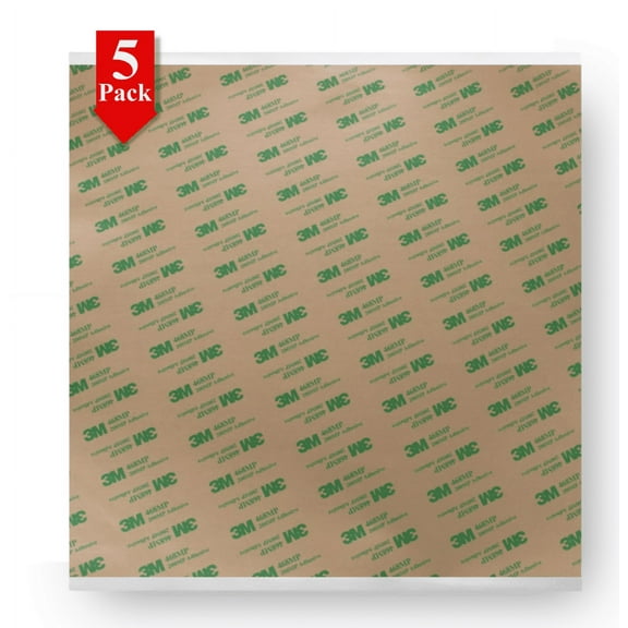 Wilbur’s Finest 3M 468MP Double Sided Adhesive Transfer Tape Sheets 12” x 12” (5 Pack)