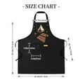 thumbnail image 4 of 2 Pack Adjustable Bib Apron with Tent & Card Design 2 Pockets Perfect for Cooking - Unisex Chef Apron for Men & Women, 4 of 5