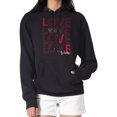 thumbnail image 4 of Women's G-III 4Her by Carl Banks  Black Arizona Diamondbacks Love Graphic Fleece Hoodie, 4 of 5