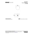 thumbnail image 3 of Kohler K-T37392-CP PureFlo Contemporary Rotary-Turn Bath Drain Trim - Polished Chrome, 3 of 3