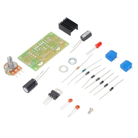 

Octpeak Adjustable Regulated Power Supply Kit Output Protection Rectifier Circuit Input Adjustable Voltage Set LM317 Adjustable Power Supply Kit Regulated Power Supply Kit