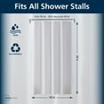 thumbnail image 2 of Mainstays Medium Weight PEVA Shower Liner 54" x 78" For Bathroom Stall - Frosty, 2 of 11