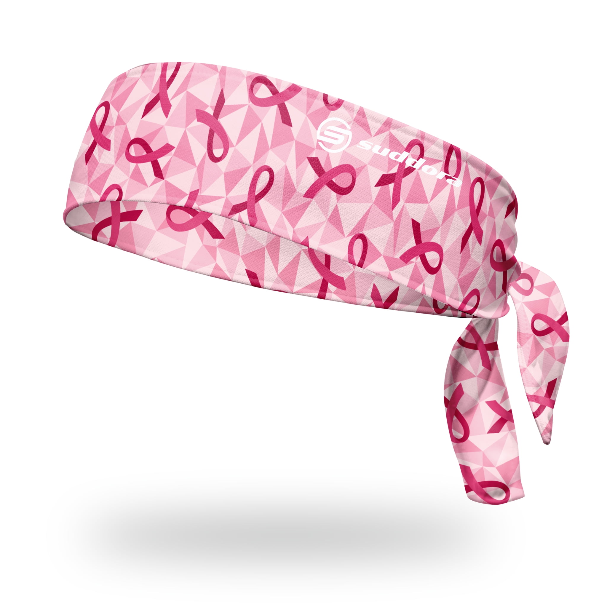 Gejoy 4 Pieces Breast Cancer Awareness Accessories Includes Pink Ribbon Sweatbands Headband Wristband for Exercise
