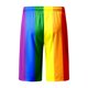 thumbnail image 5 of WILLBEST Pantalones Cortos Deportivos para Hombre con Estampado de Boca de Arcoíris para Verano, Pantalones Cortos con Bolsillo y Lazo Totalmente Estampados para Resort, 5 of 5