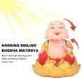 thumbnail image 4 of Solar Buddha Statue Toy, Automatic Solar Laughing Buddha Toy  for Window Red,Golden, 4 of 7