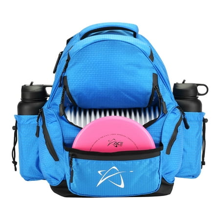 Prodigy Disc BP-3 V3 Disc Golf Backpack | Frisbee Golf Bag with 30+ Disc Capacity | Disc Golf Bag Backpack - Great for Beginners | Tear and Water Resistant | Large Disc Golf Bag (Blue)