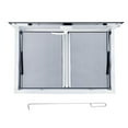 thumbnail image 2 of EDTara Concession Window, Food Truck Service Window With 2 Horizontal Sliding Screen Windows & Awning Door, Aluminum Alloy Serving Window for Food Trucks, 2 of 6