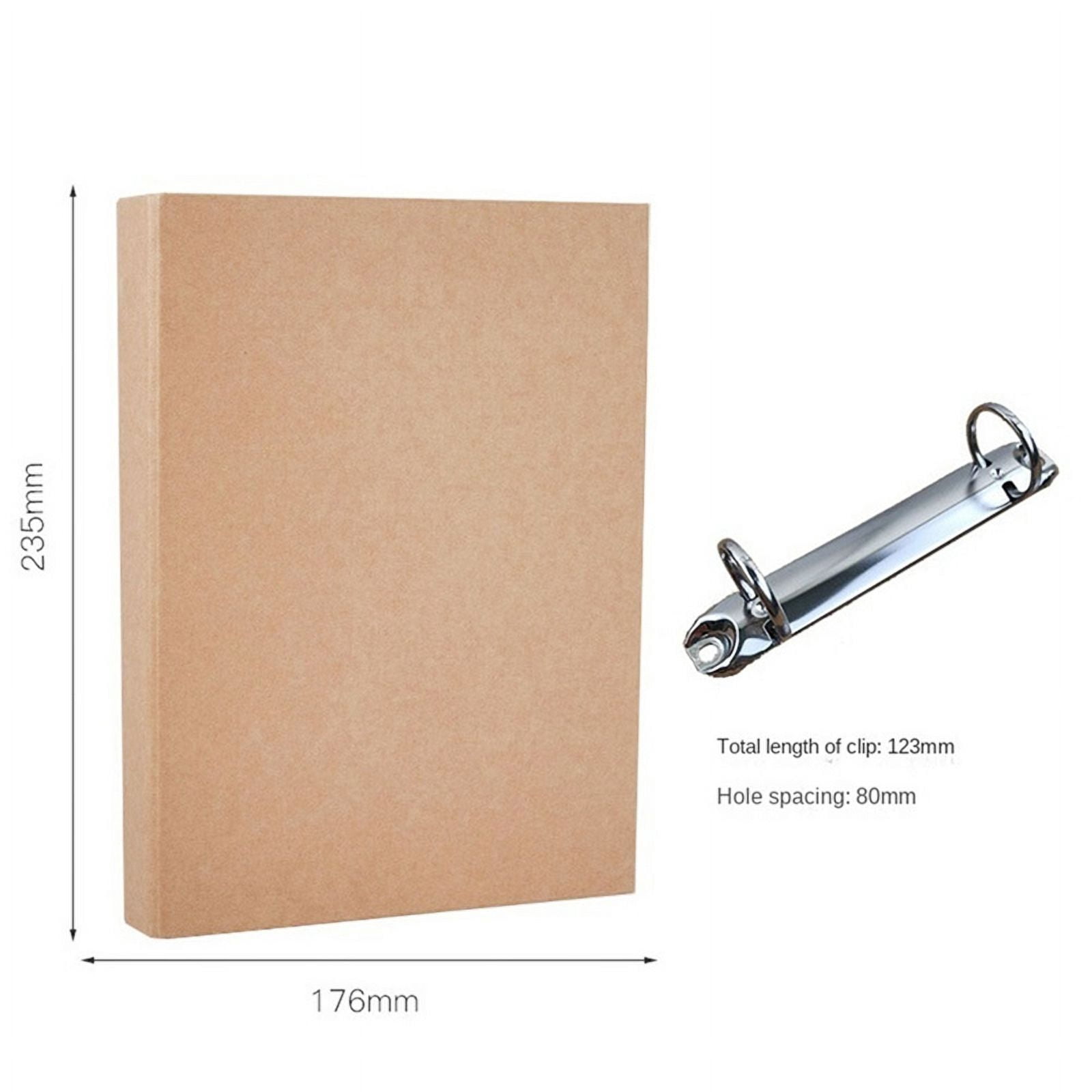 8Pcs A5 Refillable Ring Binder,A5  Paper Binder Tray with 2 Rings to Add Loose Sheets,A5  Paper Folders
