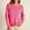 Pink, variant on FRSASU Pullover Sweaters for Women Crew Neck Sparkle Knit Sweater Slim Fit Soft Base Layer Casual Winter Warm Outfit White