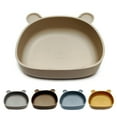 thumbnail image 4 of TINYSOME Cartoon Bear Toddlers Learning to Eat Dinning Plate Silicone Suction Cup Bowl, 4 of 13