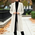 thumbnail image 4 of cocolona Womens Long Coat for Women Fall Winter Long Sleeve Lapel Trench Coat Oversized Elegant Trendy Jacket, 4 of 7
