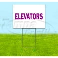 thumbnail image 1 of Elevators (18" x 24") Yard Sign, Includes Metal Step Stake, 1 of 6
