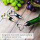 thumbnail image 3 of 6Pcs Decorative Wine Bottle Stoppers, Stainless Steel Love Shape Design Beverage Bottle Stopper Reusable Plug for Wedding Party Gifts Favors (2Pcs Si, 3 of 4