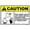 Warning Sign 4, variant on Warning Caution Please Stay Behind Yellow Line - 8"x12" Metal Aluminum Sign, Wall Office Decor for Indoor Outdoor, Facility