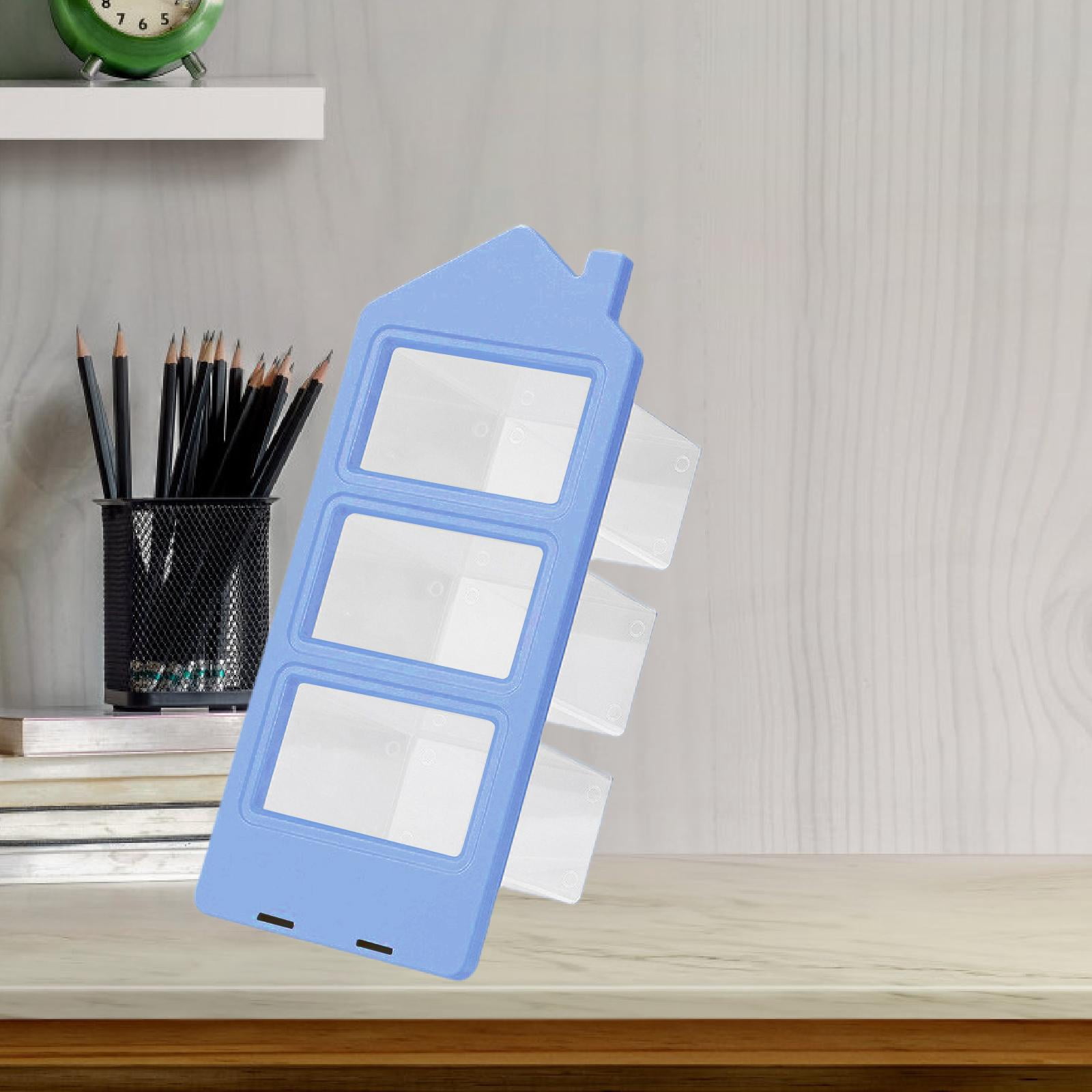 Bothyi Pen Cup Markers Storage Countertop Pencil Holder for Office Room Living Room Blue