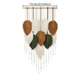 thumbnail image 3 of MOQIN Large Macrame Wall Hanging Boho Woven Tapestry, Chic Home Decor Modern Bohemian Handmade Leaf Feather Wall Art Decorations for Apartment Dorm Living Room Bedroom Nursery Backdrop, 3 of 6