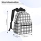 thumbnail image 2 of Easygdp Gray Checkboard Mochila Casual para Portátil, Mochila para Escuela, Viajes, Negocios, 2 of 6