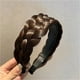 thumbnail image 1 of Diademas para mujer, diadema cuadrada para peluca, diadema ancha con trenza de cinco hebras, diadema alta con calavera., 1 of 2