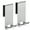 Stainless Steel, variant on YIGII Rust Proof Over the Door Hooks, Stainless Steel Black, (2 Pack)