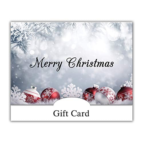 Gift Card Holder - Merry Christmas, Ornaments (100 Pack)