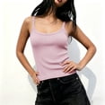 thumbnail image 3 of FAIWAD Tank Tops for Women Summer Sleeveless Ribbed Round Neck Slim Fitted Going out Tops Plus Size Layering Shirts, 3 of 8