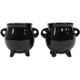 thumbnail image 5 of Ebros Halloween Witching Hour Witch Magic Black Cauldrons Salt N Pepper Shakers, 5 of 9