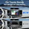 thumbnail image 6 of THONZER Car Raido for Toyota Sienna 2004-2010, Android 12 2G+32G Sienna Stereo Support Wireless Carplay& Android Auto/Bluetooth/Voice Control/GPS/Back-up Camera/SWC/FM Radio/IPS Touch Split Screen, 6 of 7