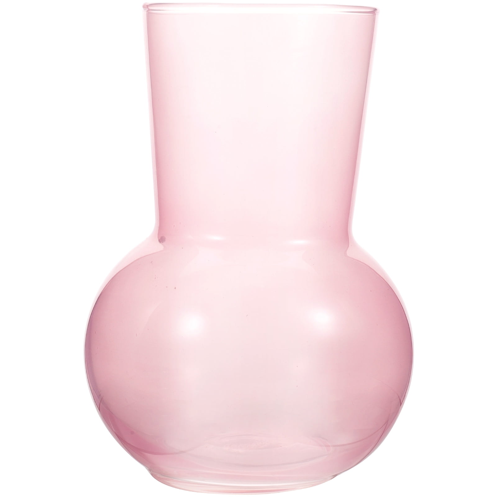 Hemoton Glass Decorative Flower Vase Modern Style Glass Vase Desktop Vase Decoration