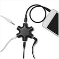 thumbnail image 3 of Snowflake 6 Way 3.5mm Splitter for Audio Earphone Headphone Audio Headset Adapter with Auxiliary Cable (Black), 3 of 4