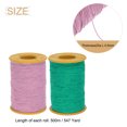 thumbnail image 2 of Uxcell 2pcs Elastic Sewing Thread 547 Yards 0.5mm Thickness Sewing Thread for Hand Sewing, Light Pink & Lake Green, 2 of 6